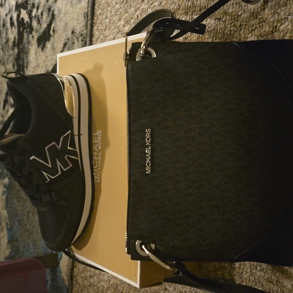 Black Michael kors shoes  and matching purse